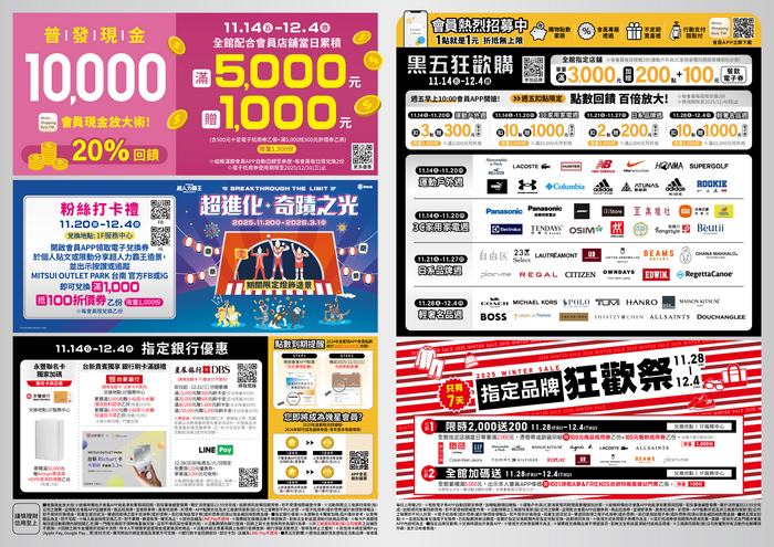 【 轉知 】MITSUI OUTLET PARK 台南『特約商店樂活週』圖片